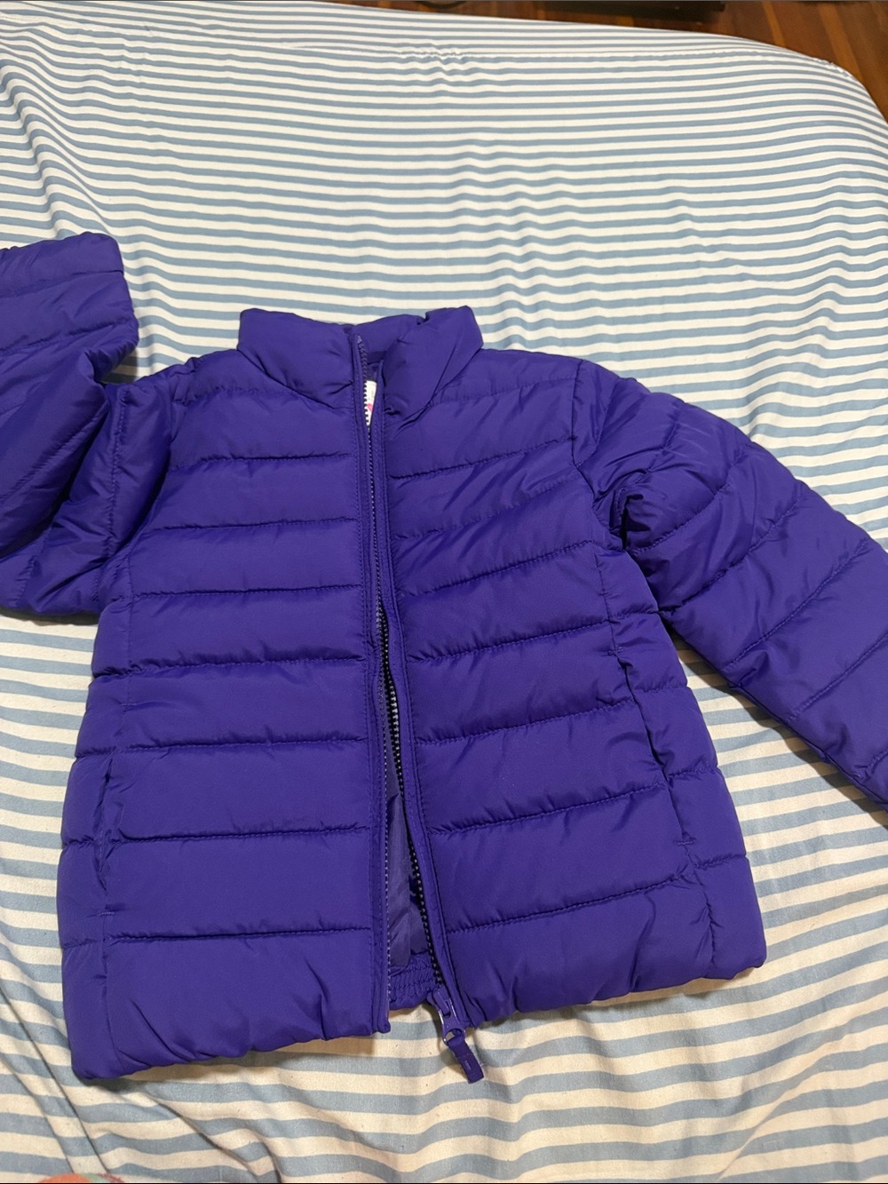 The Children's Place Bright Purple Quilted Puffer Jacket